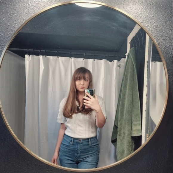 Urban Outfitters Cotton Mesh Popover Polo Shirt L - Picture 1 of 8